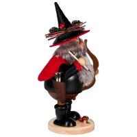 DWU Räuchermann Räuberwichtel mit Bogen schwarz