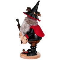 DWU Räuchermann Räuberwichtel Wilderer schwarz