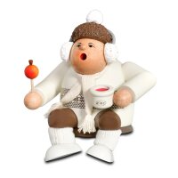 KWO Räuchermann Kantenhocker Weihnachtsmarktbesucherin