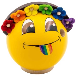 Seiffener Volkskunst eG Räucher - Emoji - Lou unterm Regenbogen