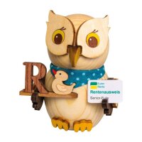 Kuhnert Mini Eule mit Rentenbescheid
