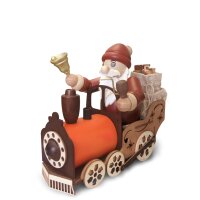 Zeidler Räuchermann Weihnachtsmann auf Lok