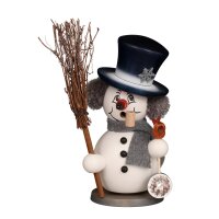 Christian Ulbricht Räuchermann Schneemann grau