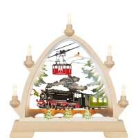 Taulin Rundbogen Eisenbahn farbig - mit Vorbel.
