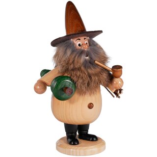 Räuchermann mit Pfeife und Tannenbaum unter dem Arm