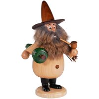 Räuchermann mit Pfeife und Tannenbaum unter dem Arm