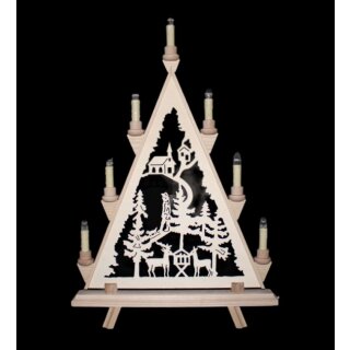 Baumann candle arch triangle motif forest