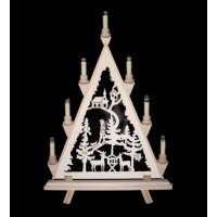 Baumann candle arch triangle motif forest