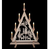 Baumann candle arch triangle motif forest