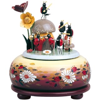 KWO music box little musical beetle small