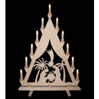 Baumann candle arch motif Maria and Josef