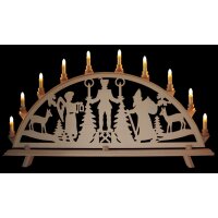 Baumann candle arch motif angel and miner