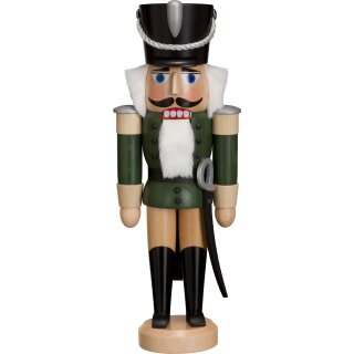 Seiffener Volkskunst eG nutcracker Husar green glazed