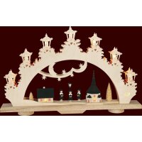 Saico candle arch 3D arch carolers-singer