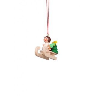 Christian Ulbricht tree decoration mini angel on sled