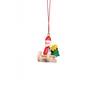 Schlitten 3cm Tischdeko Erzgebirge NEU Baumbehang Weihnachten Seiffen 