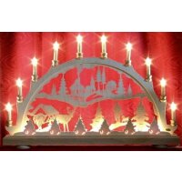 candle arch motif forest with hunter