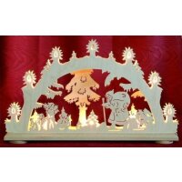 candle arch Santa Claus 2D