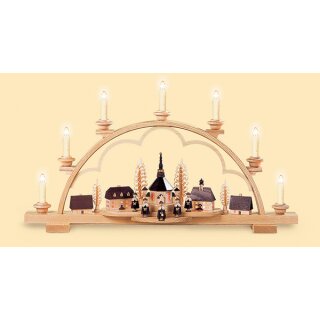 Müller candle arch village of Seiffen complete electric lighting