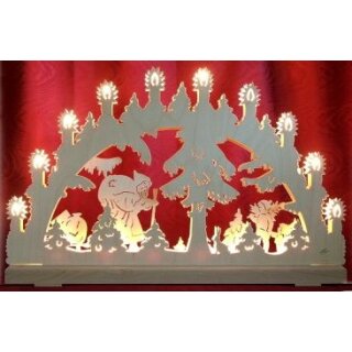 candle arch 3D Santa Claus