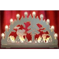 candle arch 3D Santa Claus