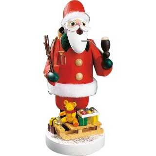 Erzgebirge Baumbehang Fensterschmuck-Weihnachtsmann stehend-Gläßer Seiffen 