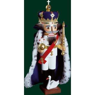 Richard Glässer nutcracker king Ludwig II. with cape