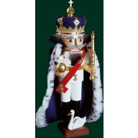 Richard Glässer nutcracker king Ludwig II. with cape