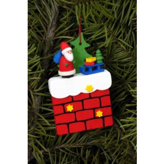 Christian Ulbricht tree decoration fireplace with Santa Claus