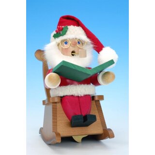 Christian Ulbricht Smoker Santa in rocking chair with play plant