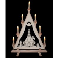 Baumann candle arch triangle motif church