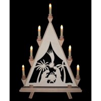 Baumann candle arch triangle motif Maria and Josef