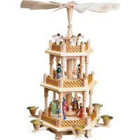 Richard Glässer pyramid Christi nativity colored