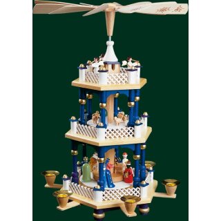 Richard Glässer pyramid Christi nativity blue