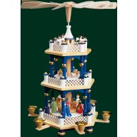 Richard Glässer pyramid Christi nativity blue