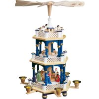 Richrad Glässer pyramid Christi nativity blue