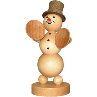 Wagner snowman musician with cymbals