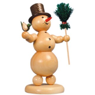 Wagner snowman with broom and bird