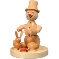 Wagner snowman with rabbit