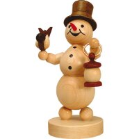 Wagner snowman with lantern and bird