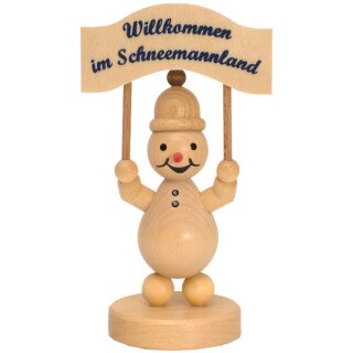 Wagner Schneemann Junior auf Schild