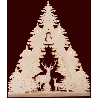 Saico 3D candle arch triangle deers