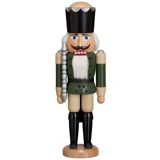 Seiffener Volkskunst eG nutcracker king green glazed