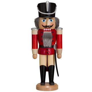 Seiffener Volkskunst eG nutcracker Husar red glazed