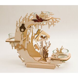 Kuhnert candle wreath bird house