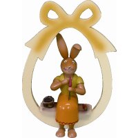Holzkunst Gahlenz rabbit woman in the egg sitting