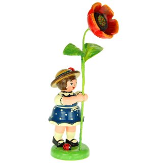 Hubrig flower kid - flower girl with poppy