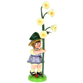 Hubrig Blumenkind / Blumenmädchen mit Maiglöckchen