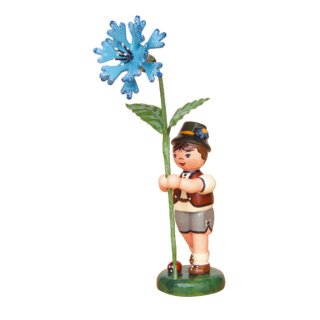 Hubrig flower kid / flower boy with cornflower