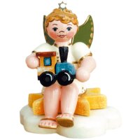 Hubrig angel boy with locomotive - sitting